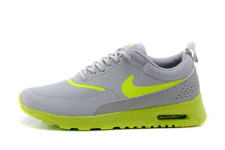 nike air max thea premium cuir pas cher basket jaune gris magasin